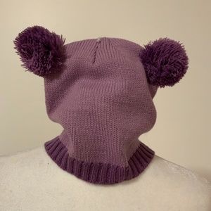 Girl hat / scarf purple pink
